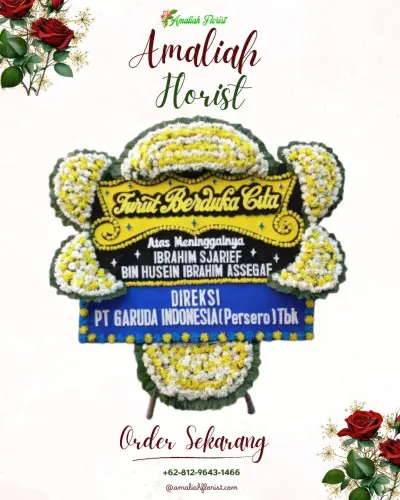 Papan Bunga Duka di Serongga