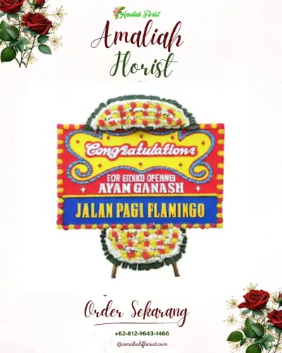 Bunga Papan Congratulation di Serongga